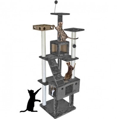 Original Design Large Deluxe Cat House Scratchers Tower Tree Sisal Cat Tree