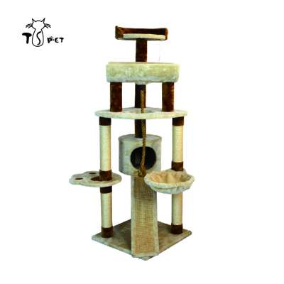 Interesting Design Comfortable Pet Lounge Best Selling Condo China Cat Tree Scratching Post